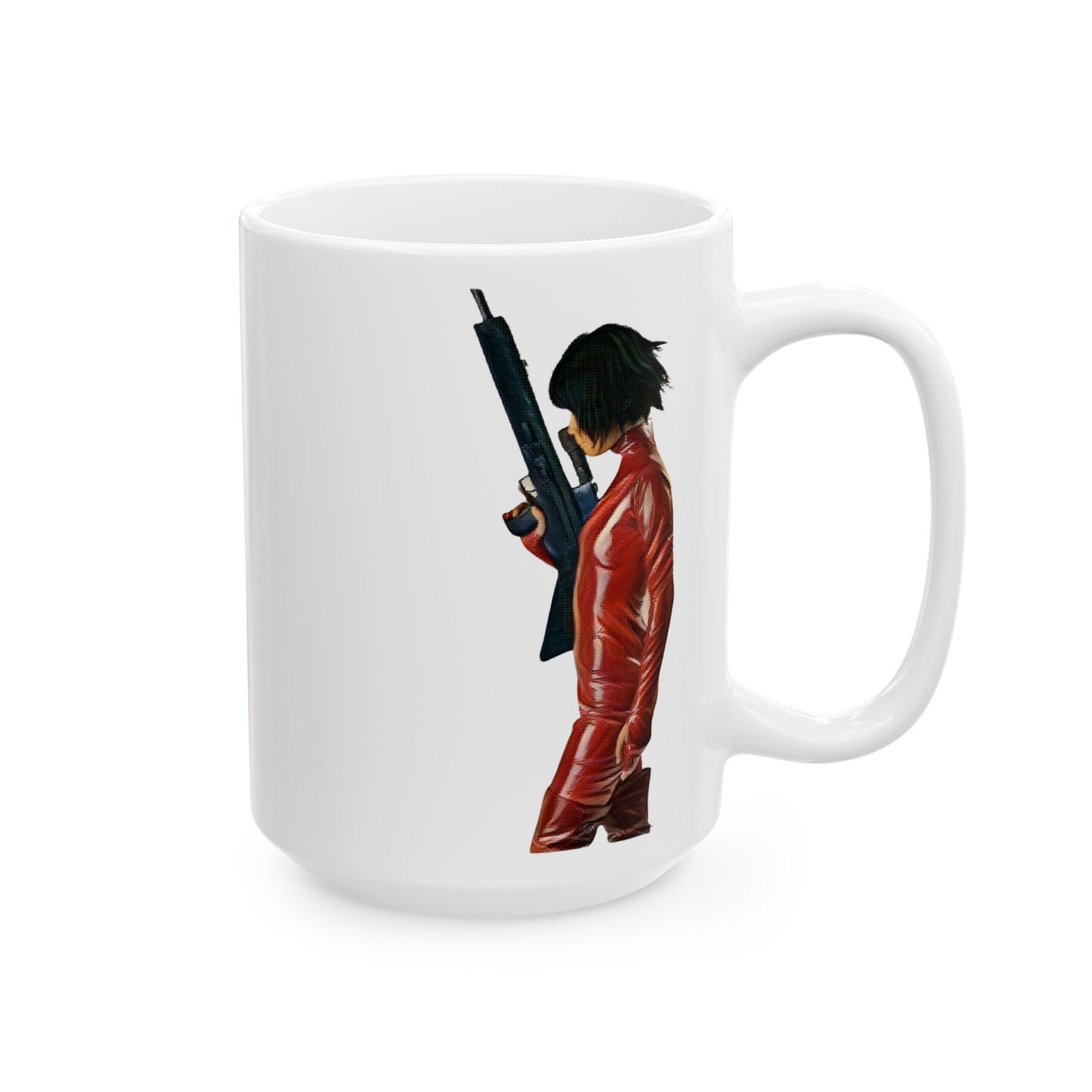 Kill Bill O-Ren Ishii Mug – Striking Red Silhouette (11oz & 15oz)