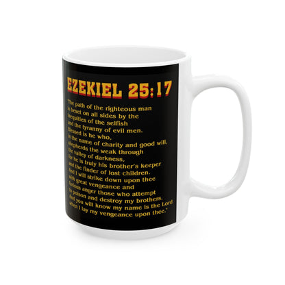 Ezekiel 25:17 Pulp Fiction verse mug