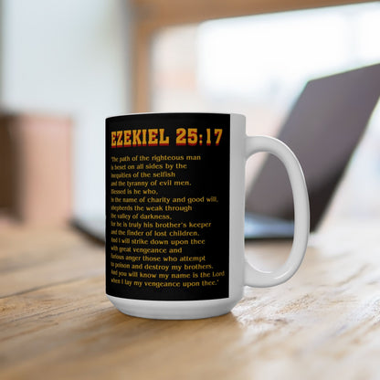 Ezekiel 25:17 Pulp Fiction verse mug