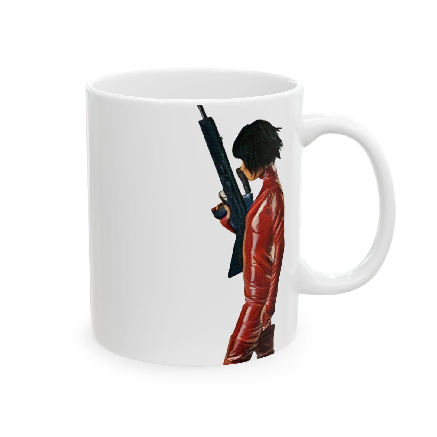 Kill Bill O-Ren Ishii Mug – Striking Red Silhouette (11oz & 15oz)