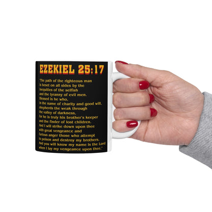 Ezekiel 25:17 Pulp Fiction verse mug