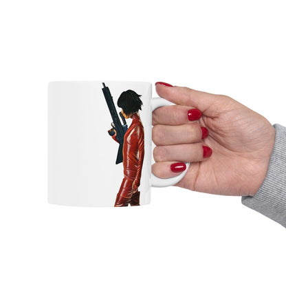 Kill Bill O-Ren Ishii Mug – Striking Red Silhouette (11oz & 15oz)