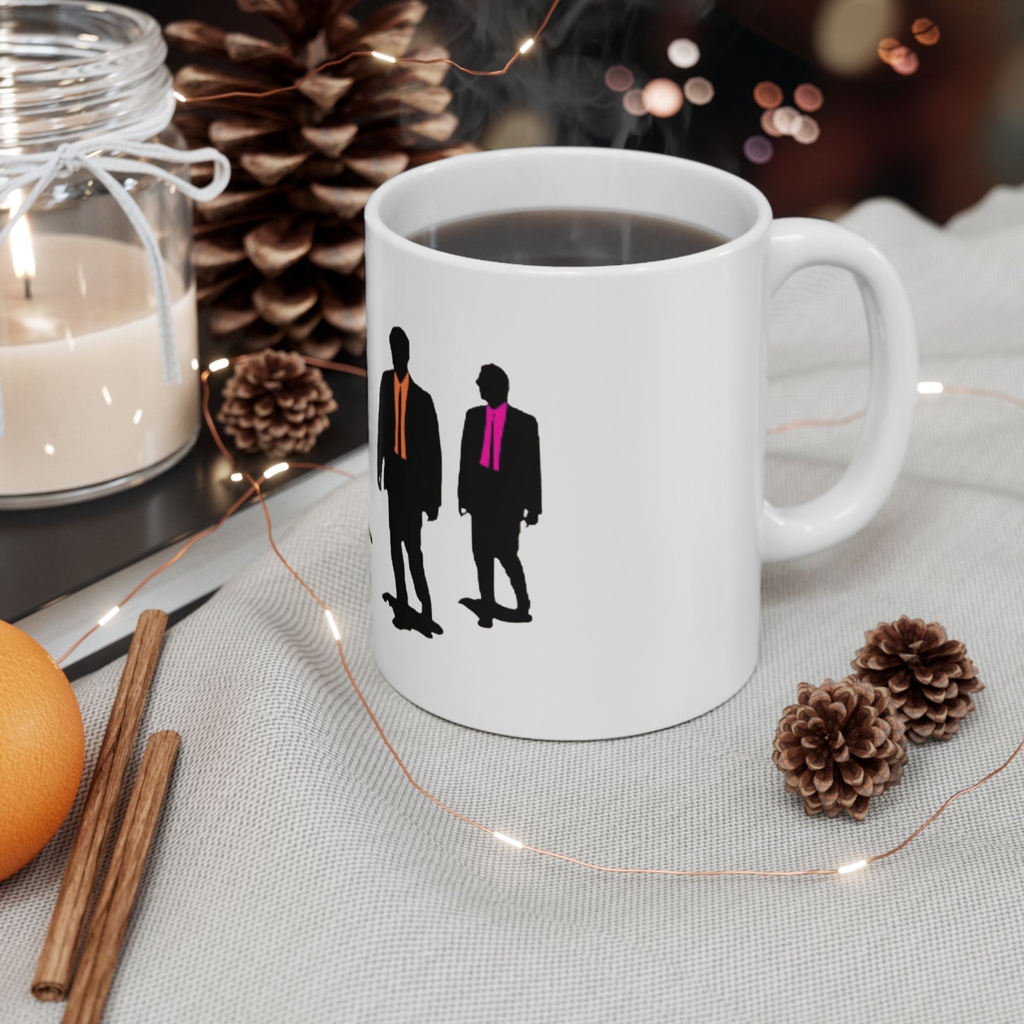 Reservoir Dogs Colorful Tie Silhouette Mug (11oz & 15oz)