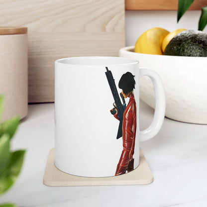 Kill Bill O-Ren Ishii Mug – Striking Red Silhouette (11oz & 15oz)