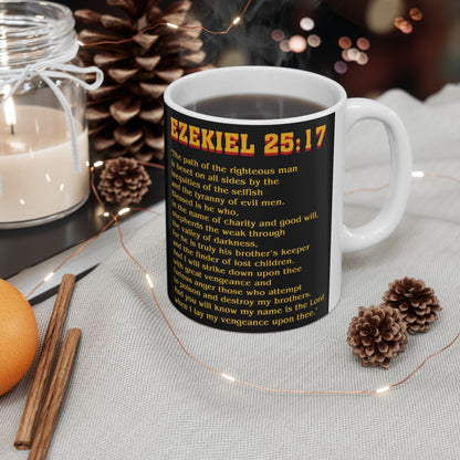 Ezekiel 25:17 Pulp Fiction verse mug