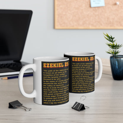 Ezekiel 25:17 Pulp Fiction verse mug