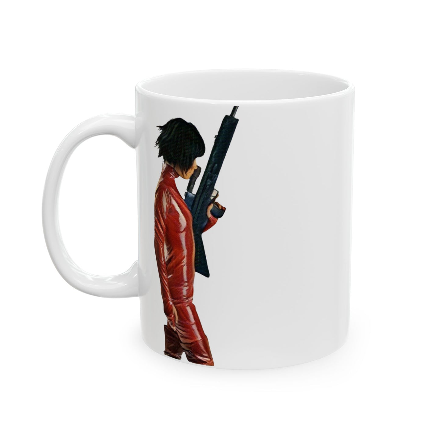 Kill Bill O-Ren Ishii Mug – Striking Red Silhouette (11oz & 15oz)