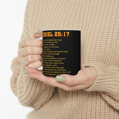 Ezekiel 25:17 Pulp Fiction verse mug