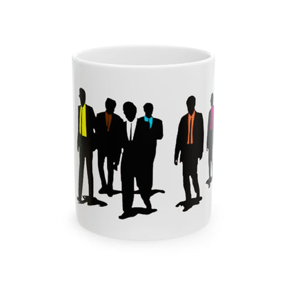 Reservoir Dogs Colorful Tie Silhouette Mug (11oz & 15oz)